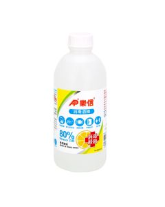 樂信消毒酒精 (檸檬) 420毫升
