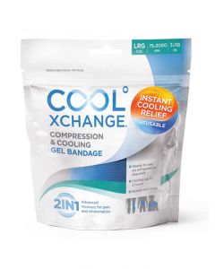 CoolXchange® 冷敷加壓二合一彈性繃帶 - 自黏凝膠R.I.C.E.急救帶 75 x 3000mm 