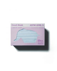 Good Mask Premium 中童外耳式 50片 霧霾藍