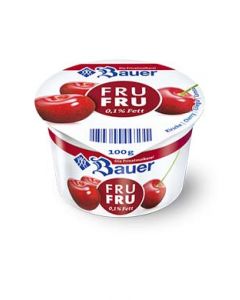 Bauer 特級脱脂乳酪 100g(0.1% Fat)  車厘子 (到期日：2023 年 12 月 20 日)