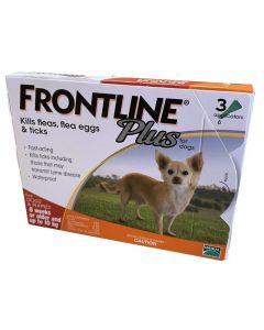 FRONTLINE Plus 10KG以下 犬用加強版殺蚤防牛蜱滴劑 (0.67ml x 3pcs)