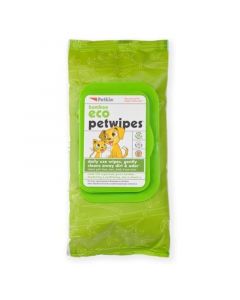 Petkin 有機青竹蘆薈潔身紙 貓犬合用 (80片裝)