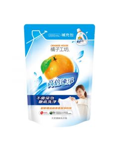 橘子工坊 天然濃縮洗衣精補充包 - 高倍速淨 2000ml