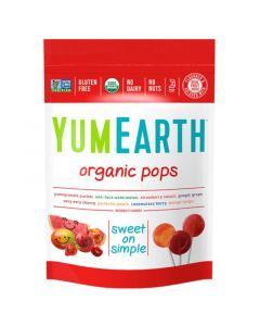 YumEarth 有機雜錦果汁棒棒糖 (40支)