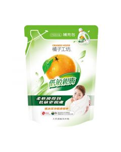 橘子工坊 天然濃縮洗衣精補充包 - 低敏親膚 1500ml