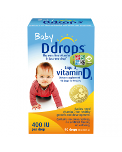 Ddrops嬰幼兒維生素D3滴劑2.5毫升