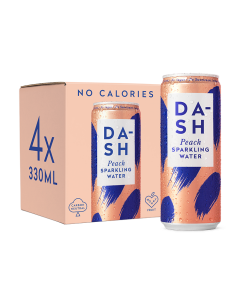 DASH有氣泉水 - 香桃味 4罐裝