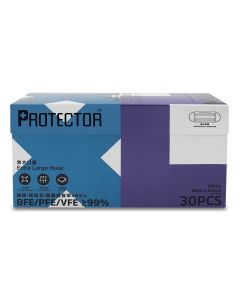 Protector特大口罩 30片 (白色) (到期日: 2024/08/29)