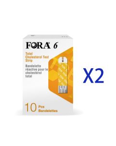 Fora 福爾膽固醇試紙 10張 x 兩盒  (REF: FORA-6)