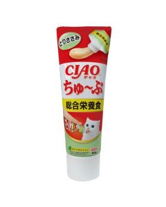 INABA CIAO 雞肉醬 綜合營養食(80g)貓小食 *牙膏裝* 肉泥 CS156