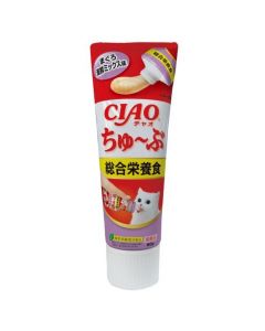 INABA CIAO 吞拿魚+海鮮醬 綜合營養食(80g) 貓小食*牙膏裝* 肉泥 CS157