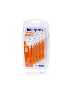 Interprox Plus L型黑白牙縫刷 0.7 Super Micro 橙色 (6支裝) 