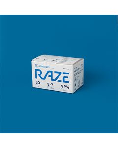 Raze 3層光觸媒抗菌口罩50片裝 - 小童裝 - 純棉白