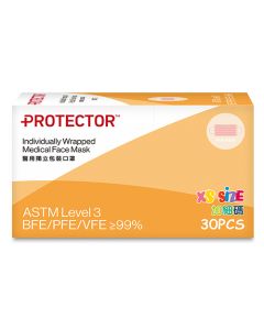 Protector 小童口罩 粉紅色 加細碼 (30 pcs)